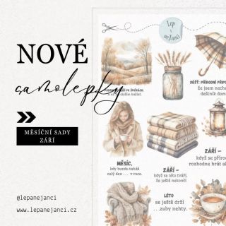 ✨ Nová měsíční sada je tady! ✨ Září už klepe na dveře a spolu s ním přichází i speciální arch s Babím létem 🌞🍂 Takže je...