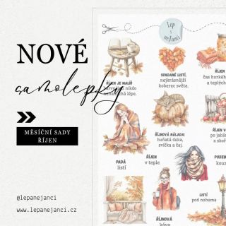🍂✨ Nový měsíc = nová sada! Říjnové samolepky jsou tady a přináší podzimní kouzlo přímo do tvého diáře, zápisníku nebo...