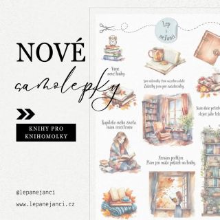 ✨ Novinka ✨ Na přání milé paní Štěpánky vznikly tyto originální samolepky s názvem knihy pro knihomolky 📚💌 Perfektní dárek...
