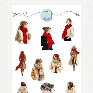❄️👗 NOVÉ SAMOLEPKY – ZIMNÍ ŠATNÍK! 👠🧤 Zahal se do zimní atmosféry s úplně novou kolekcí samolepek! Objednávej na...